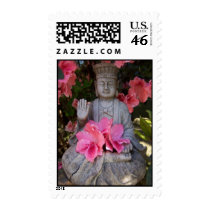 Buddah Beneath Azaleas Stamps