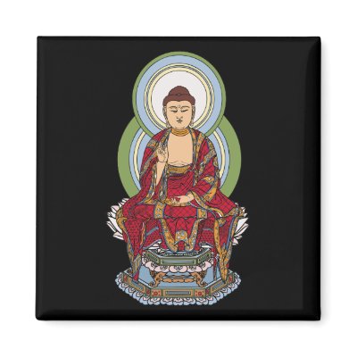 Buddha Abhaya Mudra Magnet by BuddhaGifts