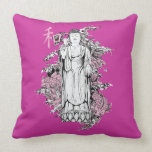 buddha and koi fish pillow fuscia buddha and koi fish pillow fuscia