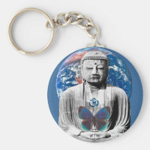 Buddha Awaits Keychain