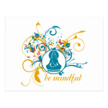 Buddha Be Mindful Post Card