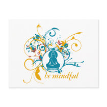 Buddha Be Mindful postcards by BuddhaGifts Buddha Be Mindful postcards