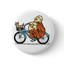 Buddha Bike Button by TheBuddhaStore Buddha Bike Button