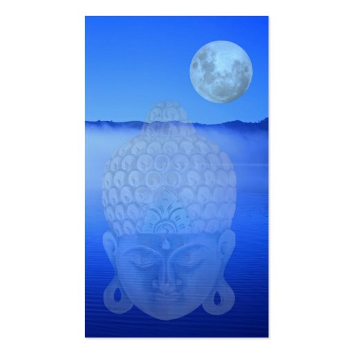 Buddha bookmark business card template (front side)
