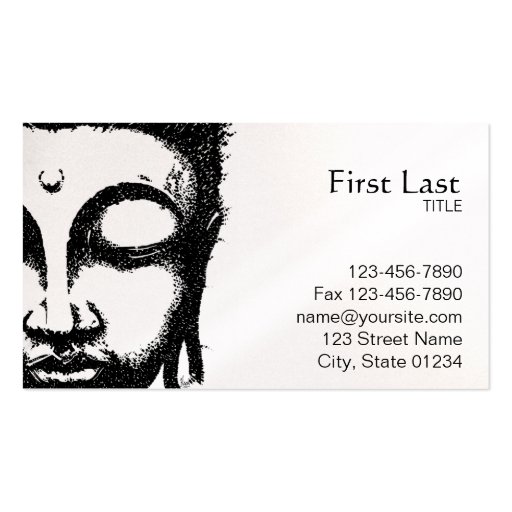 Buddha Business Card Templates (front side)