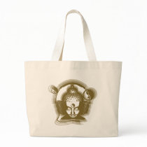 Buddha Deejay Tote Bags