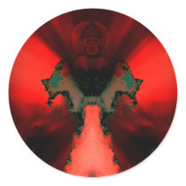 Buddha Defined Round Sticker