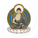 Buddha Dhyana Mudra stickers by BuddhaGifts Buddha Dhyana Mudra stickers