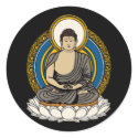 Buddha Dhyana Mudra stickers by BuddhaGifts Buddha Dhyana Mudra stickers
