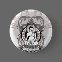 Buddha Flourish buttons