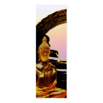 Buddha & fountain BOOKMARK Business Cards