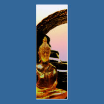 Buddha & fountain BOOKMARK business cards