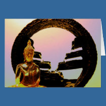 Buddha & Fountain cards
