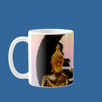 Buddha & fountain mugs