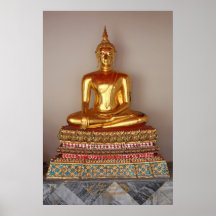 Buddha Gold Statue Posters