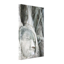 Buddha Head Wrapped Canvas Canvas Prints