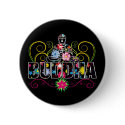Buddha in Flowers buttons by BuddhaGifts Buddha in Flowers buttons