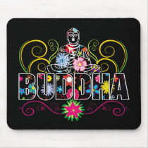 Buddha in Flowers mousepads