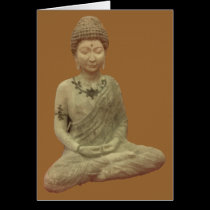 Buddha In Meditation Blank Card cards