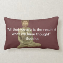 Buddha In Meditation Quote Pillow pillows