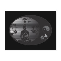 Buddha in Oval postcards by BuddhaGifts Buddha in Oval postcards