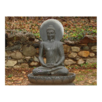 Buddha in the rain posters
