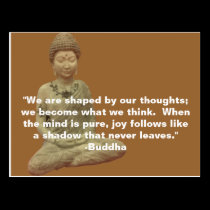 Buddha Inspiration Message Card postcards