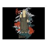 Buddha, Kanji and Koi Fish Postcard
