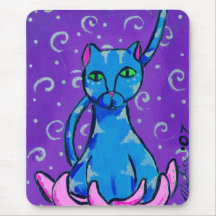 Buddha Kitty Mouse Pad