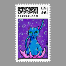 Buddha Kitty stamps
