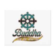 Buddha Live the Dharma postcards by BuddhaGifts Buddha Live the Dharma postcards