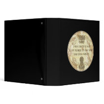 Buddha Live Wisely Vinyl Binder