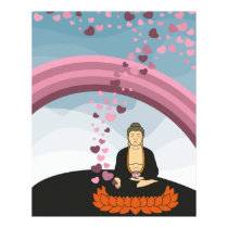 Buddha Love Hearts posters