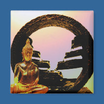 Buddha Magnet by Liquid_Plaid Buddha Magnet