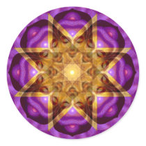 Buddha Mandala Art Round Stickers