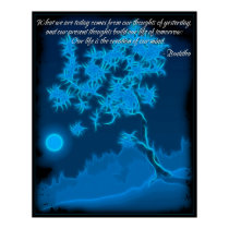 Buddha Mind Quote Poster posters