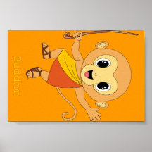 Buddha Monkey™ Poster