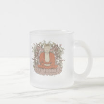 Buddha On Lotus Flower Coffee Mugs