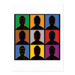 Buddha Pop Art Post Card