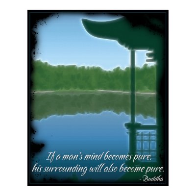 Buddha Pure Quote Poster by BuddhaGifts