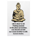 Buddha Quote: Life Is Dear To All Customized Stationery