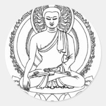 Buddha Round Sticker