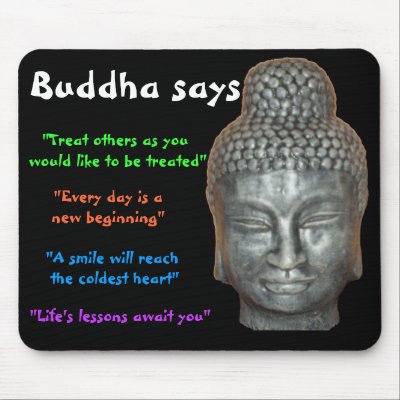 Buddha says mouse mats by erroha