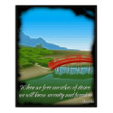 Buddha Serenity Quote Poster posters