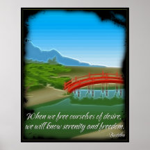 Buddha Serenity Quote Poster