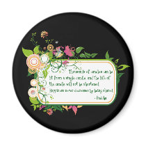 Buddha Single Candle Quote magnets by BuddhaGifts Buddha Single Candle Quote magnets