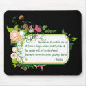 Buddha Single Candle Quote mousepads