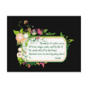 Buddha Single Candle Quote postcards
