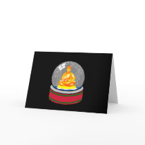 Buddha Snow Globe Cards