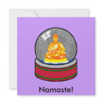 Buddha Snow Globe Personalized Invitations